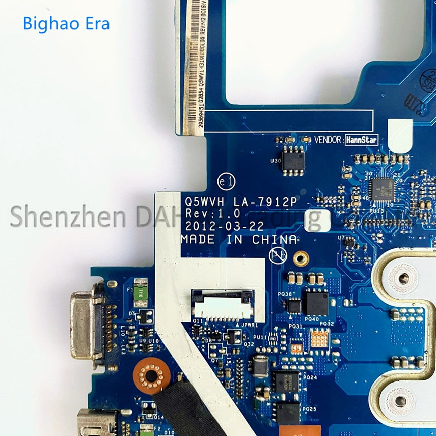 Q5WVH Q5WV1 LA-7912P Acer Aspire Motherboard Q5WVH Q5WV1 LA-7912P Acer Aspire Motherboard